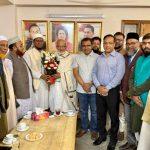 জয় – পরাজয়ের এক বিরল মিলন মেলা    কুমিল্লা-১ (দাউদকান্দি-মেঘনা) আসনের বাংলাদেশ জামায়াতে ইসলামী মনোনীত প্রার্থী মোঃ মনিরুজ্জামান বাহলুল নেতৃবৃন্দকে সঙ্গে নিয়ে নবনির্বাচিত সংসদ সদস্য ড. খন্দকার মোশাররফ হোসেন”র। সঙ্গে  ঢাকার গুলশানের নিজ বাস ভবনে  সৌজন্য সাক্ষাৎ করেন।