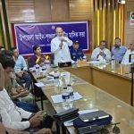 আইন-শৃঙ্খলা ও মাসিক সাধারণ সভা অনুষ্ঠানের সভাপতি ছিলেন মাননীয় এমপি মহোদয় ডঃ খন্দকার মোশাররফ হোসেন দাউদকান্দি কুমিল্লা