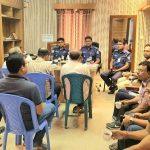 আসন্ন রথযাত্রা সুন্দর ও সুশৃঙ্খল ভাবে সম্পন্ন করার জন্য হিন্দু সম্প্রদায়ের নেতৃবৃন্দের সাথে দাউদকান্দি মডেল থানায় আলোচনা সভা অনুষ্ঠিত হয়। এতে প্রধান অতিথি ছিলেন সহকারী পুলিশ সুপার জনাব মো: খলিলুর রহমান।